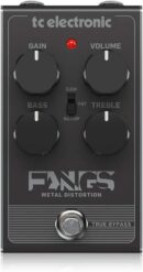 TC Helicon Fangs Metal Distortion Pedal with High-Gain and Mid-Frequency Selector