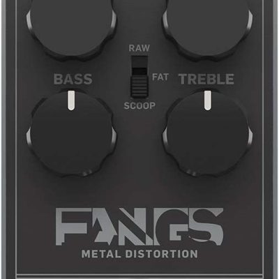 TC Helicon Fangs Metal Distortion Pedal with High-Gain and Mid-Frequency Selector