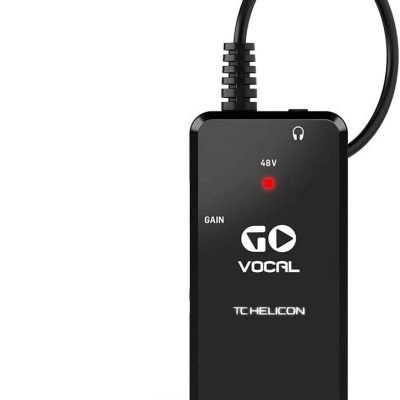 TC Helicon Go Vocal Audio Interface Portable Mic Preamp with Phantom Power