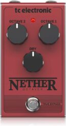 TC Helicon Nether Octaver Analog Octave Pedal with 1 and 2 Octave Down Effects