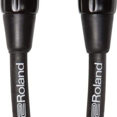 Roland Microphone Cable RMC-B3 3ft/1m Black Heavy-Duty Connectors