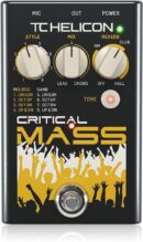 TC Helicon Critical Mass Vocal Effects Pedal with Reverb and Adaptive Tone