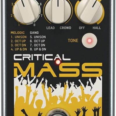 TC Helicon Critical Mass Vocal Effects Pedal with Reverb and Adaptive Tone