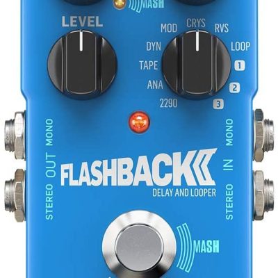 TC Helicon Flashback Delay & Looper Stompbox with 8 Delay Types & 40s Looper