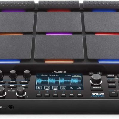 Alesis STRIKEMULTIPAD 9-Trigger Percussion Pad with RGB Backlighting, Sampler, Looper,