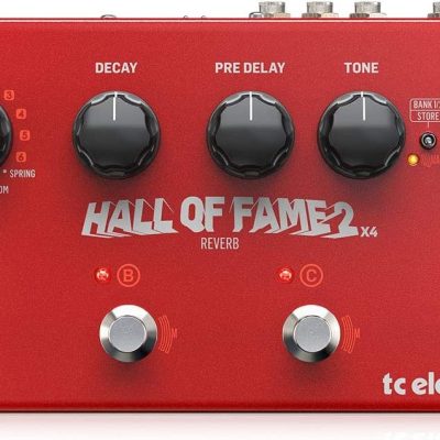 TC Helicon Hall of Fame 2x4 Reverb Pedal with 4 MASH Switches and Shimmer Effect