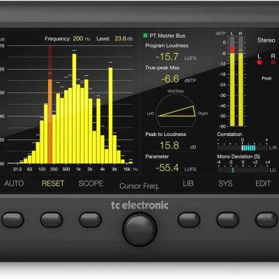 TC Helicon Clarity M Stereo Audio Meter with 7" Display for Mixing