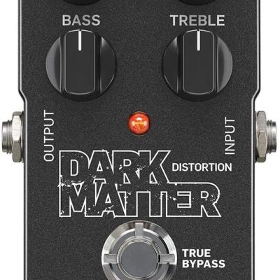 TC Helicon Dark Matter Distortion Stompbox with Voicing Switch for Guitar Effects