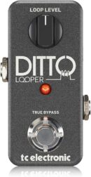 TC Helicon Ditto Looper Stompbox Pedal with 24-Bit Audio and Undo/Redo