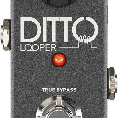 TC Helicon Ditto Looper Stompbox Pedal with 24-Bit Audio and Undo/Redo