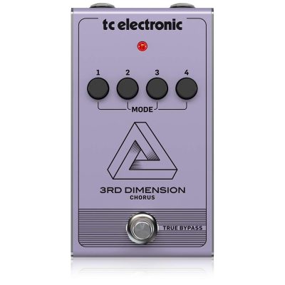 TC Helicon 3rd Dimension Chorus Pedal with 4 Preset Buttons and Vintage 80s Tone