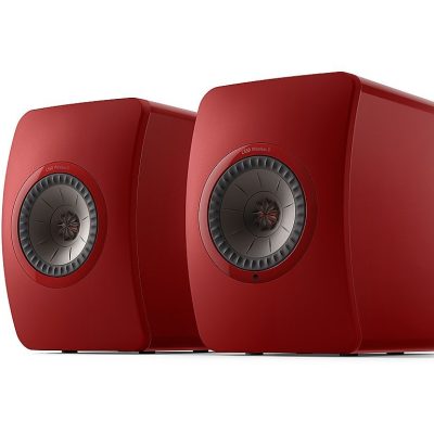 KEF LS50 Wireless II Active Bookshelf Speaker Red - Pair
