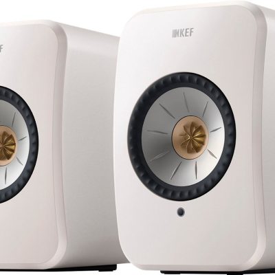 KEF LSXII Definitive Compact Wireless HiFi Bookshelf Speakers White - Pair