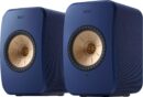 KEF LSXII Definitive Compact Wireless HiFi Bookshelf Speakers Blue - Pair