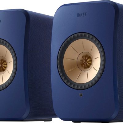 KEF LSXII Definitive Compact Wireless HiFi Bookshelf Speakers Blue - Pair