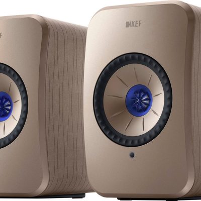 KEF LSXII Definitive Compact Wireless HiFi Bookshelf Speakers Gold - Pair