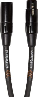 Roland Microphone Cable RMC-B50 50ft/15m Black Heavy-Duty Connectors