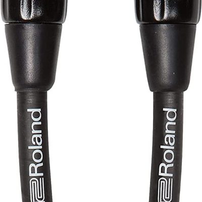 Roland Microphone Cable RMC-B50 50ft/15m Black Heavy-Duty Connectors