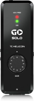TC Helicon Audio/MIDI Interface GOSOLO with Midas Preamp for Mobile Recording