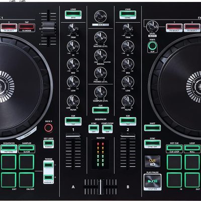 Roland DJ Controller DJ-202, 2-Channel, 4-Deck, Serato DJ Lite Compatible