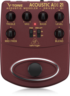 Behringer ADI21 Guitar Effects Pedal Preamps/Stomp Boxes w/ DI recording output