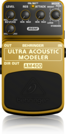 Behringer AM400 Guitar Effects Pedal Electric to Acoustic Guitar Modeling