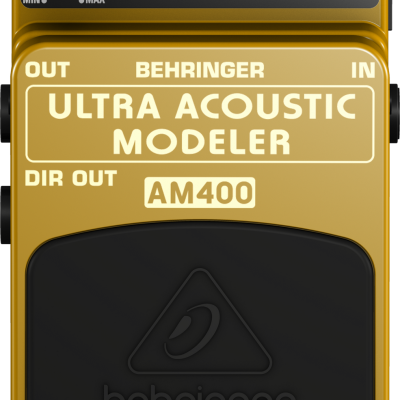 Behringer AM400 Guitar Effects Pedal Electric to Acoustic Guitar Modeling