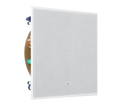 KEF Ci200QSB Square Professional Quality In-Wall Subwoofer White - Single