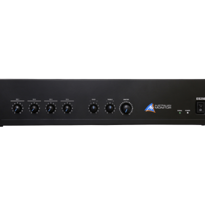 Australian Monitor ES250-E 250W Mixer Amplifier 4 Inputs 100V Output