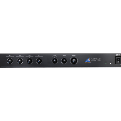Australian Monitor ES60 60W Mixer Amplifier with 4 Mic/Line Inputs