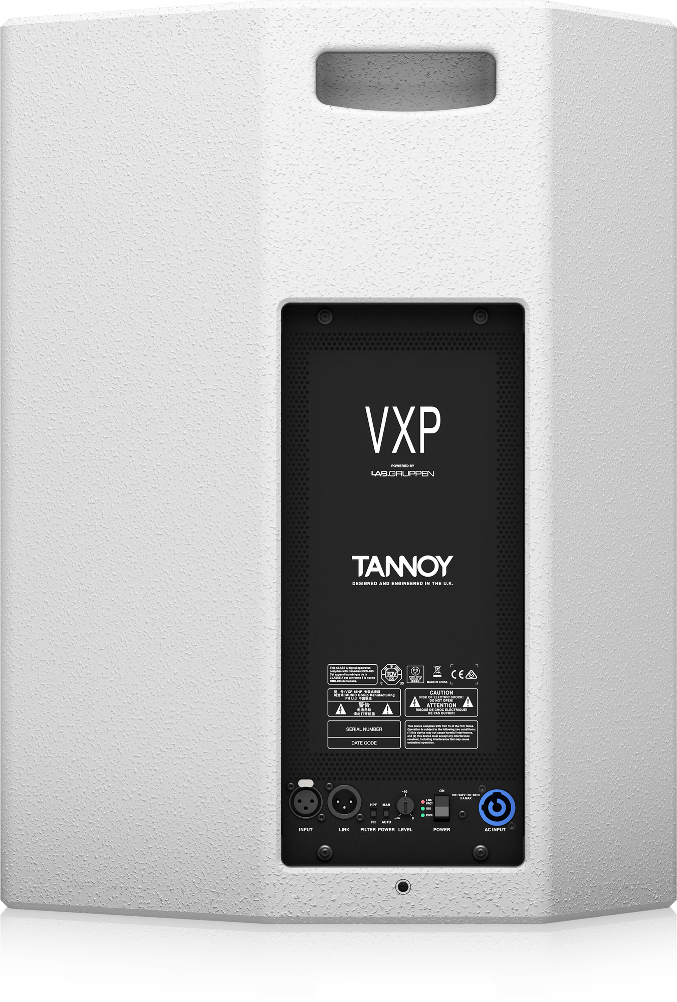 Tannoy VXP 15HP-WH 1600 Watt 15" PowerDual Powered Sound Reinforcement Loudspeaker (White) - Image 5