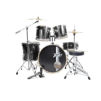 Peavey Drum Set PV-5PC with 22x18 Bass Drum - Black