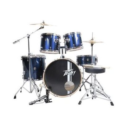 Peavey 5-Piece Drum Set PV-5PC with 22x18 Bass Drum - Blue