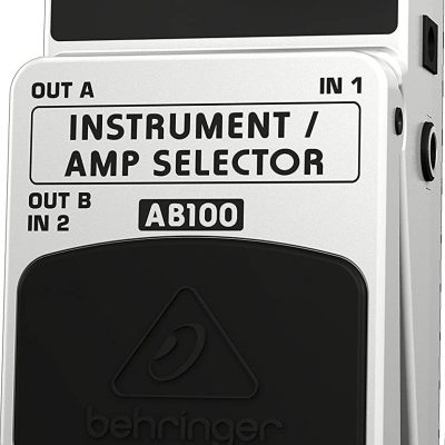 Behringer AB100 Universal 2-Mode A/B Footswitch Pedal for Guitar and Bass