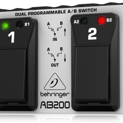 Behringer AB200 Dual Channel Footswitch with Programmable Modes for Guitar Amps
