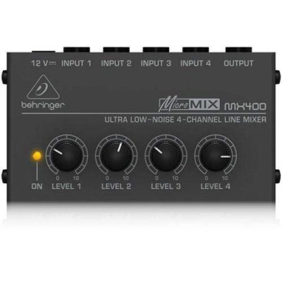 Behringer MX400 Mixer Audio 4 CH Line Inputs