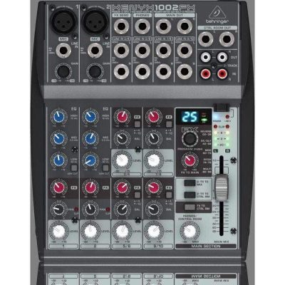 Behringer 1002FX Mixer Audio 10 CH (2Mono & 4 Stereo) w/ FX Processor