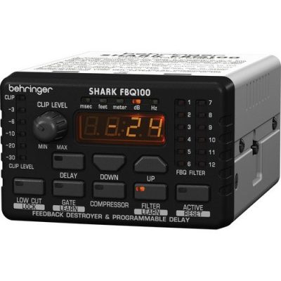 Behringer SHARK FBQ100 Feedback Destroyer with Mic Preamp and 48V Phantom Power