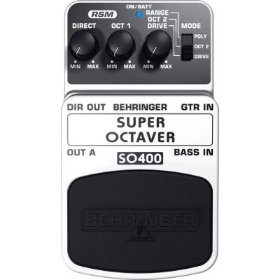 Behringer SO400 Guitar Effects Pedal Super Octaver