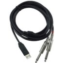 Behringer LINE2USB Stereo 1/4" Line In to USB Interface Cable 6.6ft