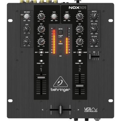 Behringer NOX101 DJ Mixer 2-Channel with VCA Control and 3-Band EQ