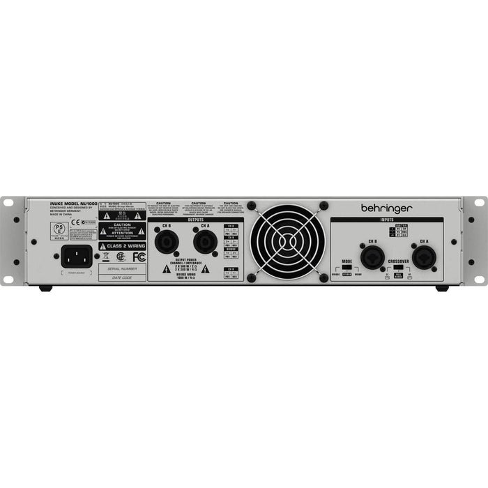 Behringer NU1000 Power Amplifier 2x500W - Image 2