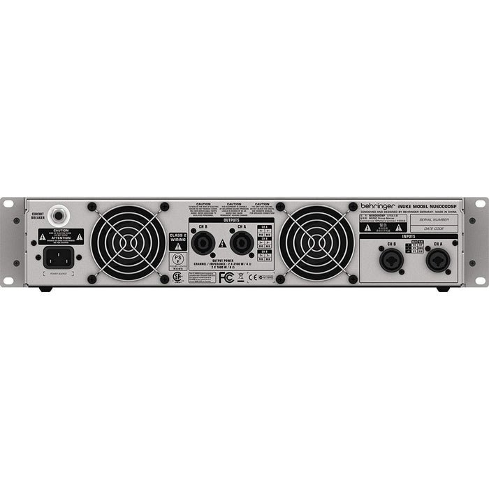 Behringer NU6000DSP Power Amplifier 2x3100W - Image 2