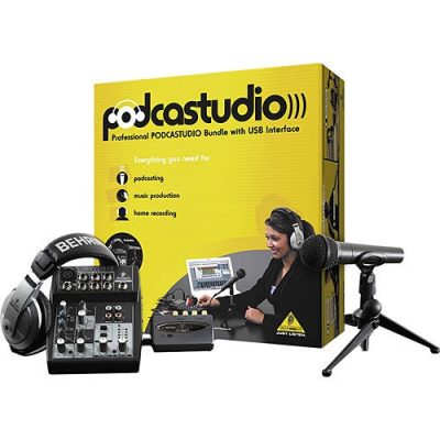 Behringer Podcastudio USB Audio Interface Kit with Mixer and Microphone