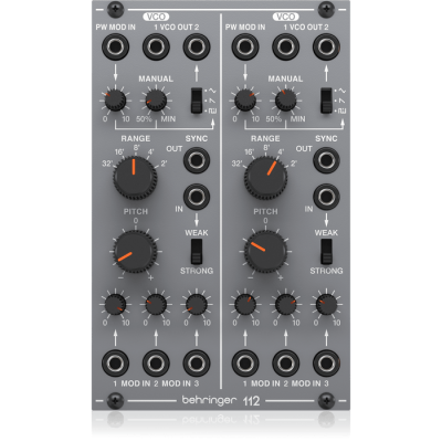 Behringer 112DUALVCO Analog Dual VCO Module w/ controls & switches