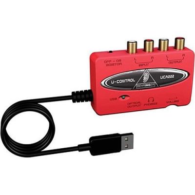 Behringer UCA222 Audio Interface 2 In 2 Out USB 1.1 with S/PDIF Output
