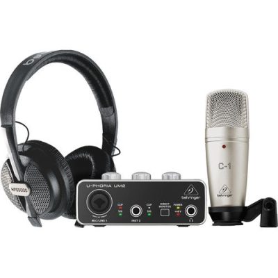 Behringer U-Phoria Studio Recording Bundle with UM2 USB Interface and C1 Mic