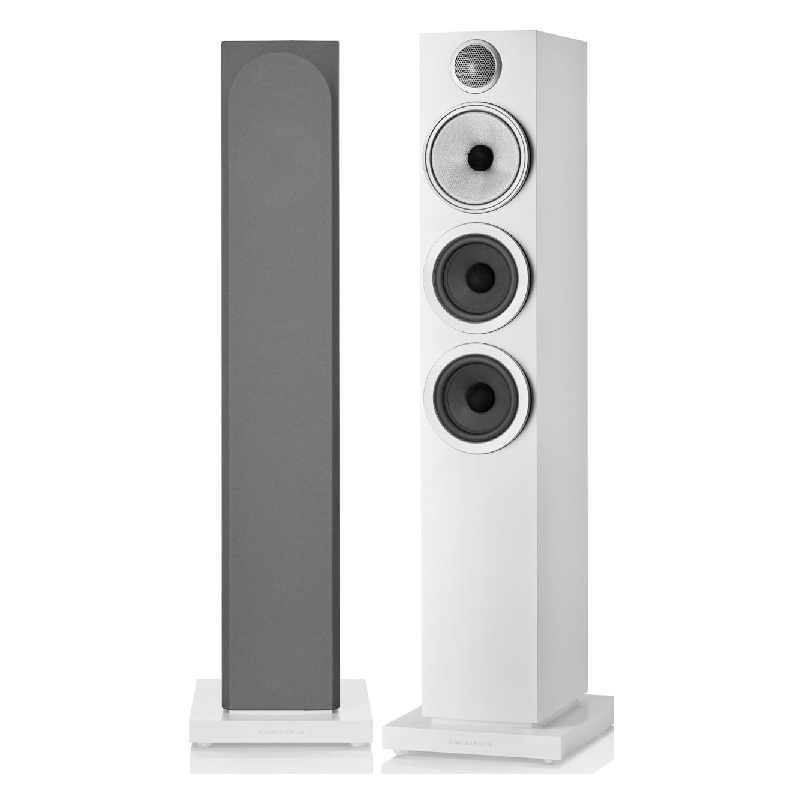 Bowers & Wilkins 704 S3 3-Way Floorstanding Loudspeaker, White - Pair