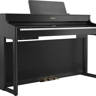 Roland Digital Piano HP702-CH+KSH704/2CH with SuperNATURAL Sound Charcoal Black