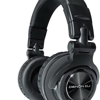 Denon DJ HP1100 Over-Ear Headphones with 53mm Drivers and Deep Bass